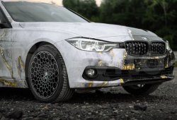 АРТ:0474- 8/9J R19 Оригинальный дизайн HONEYCOMB (соты) для BMW F30, приехал в Пермь.